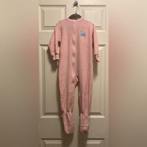 Vintage Carter's‎ footed Sleeper 4T Pink Dinosaur